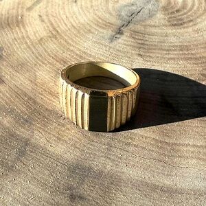 Handmade Silver & Black Onyx Ring